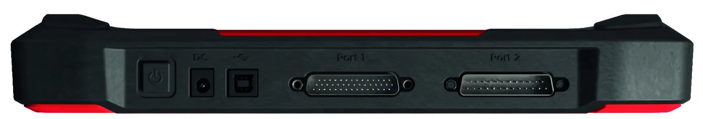 TheGenius tilkoblinger, strøm, USB og to protokollporter