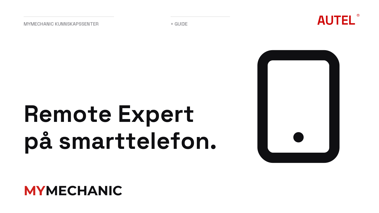 Remote Expert på smarttelefon.