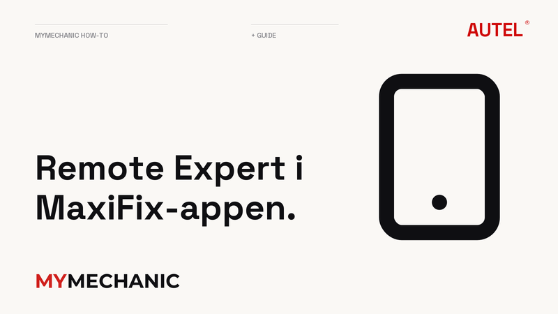 Remote Expert i MaxiFix-appen.