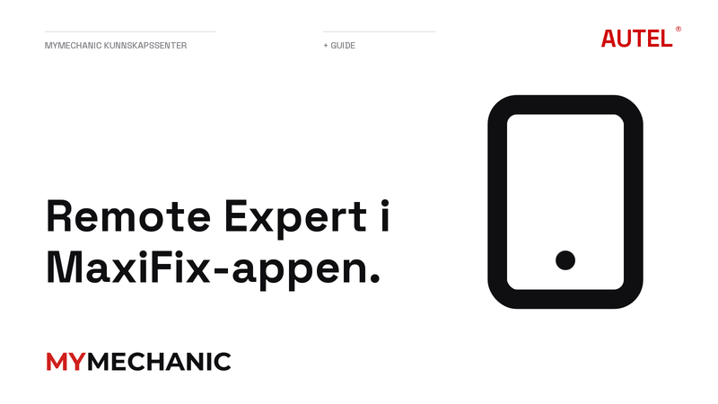 Remote Expert i MaxiFix-appen.