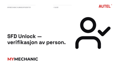 SFD Unlock — verifikasjon av person.