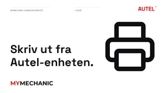 Skriv ut fra Autel-enheten.
