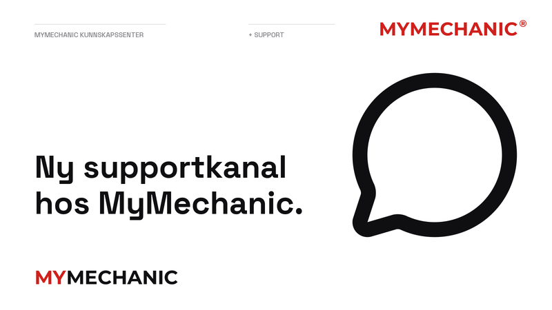 Ny supportkanal hos MyMechanic.