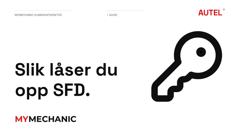 Slik låser du opp SFD.